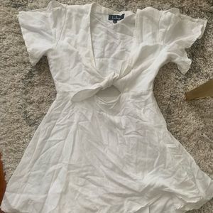 Lulu’s Sea Day White Skater Dress